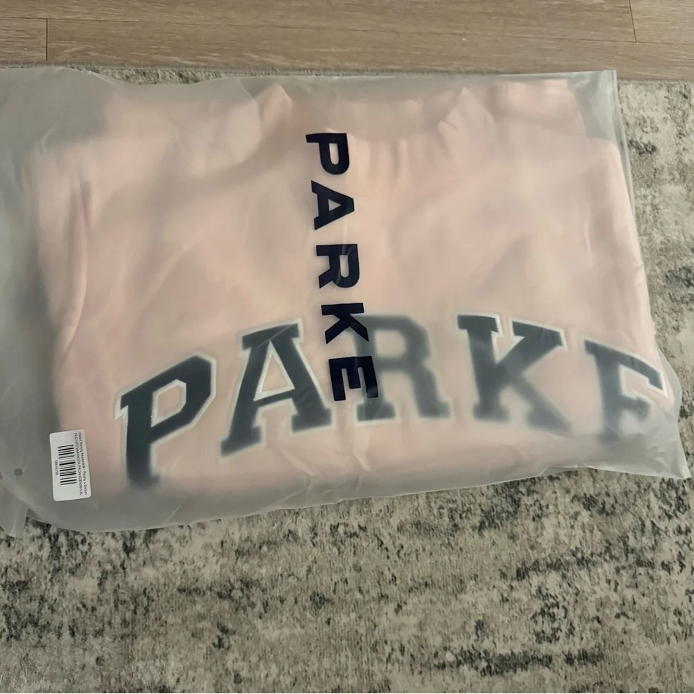 PARKE fleece Heart Varsity Mockneck - Picture 3 of 4